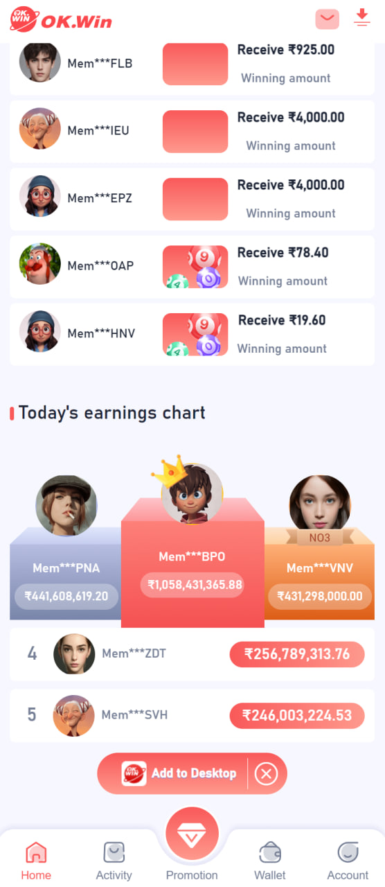 The third image of the app ,online betting platform with the best betting games with highest cash rewards